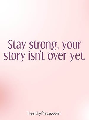 坚强点，你的故事还没有结束。