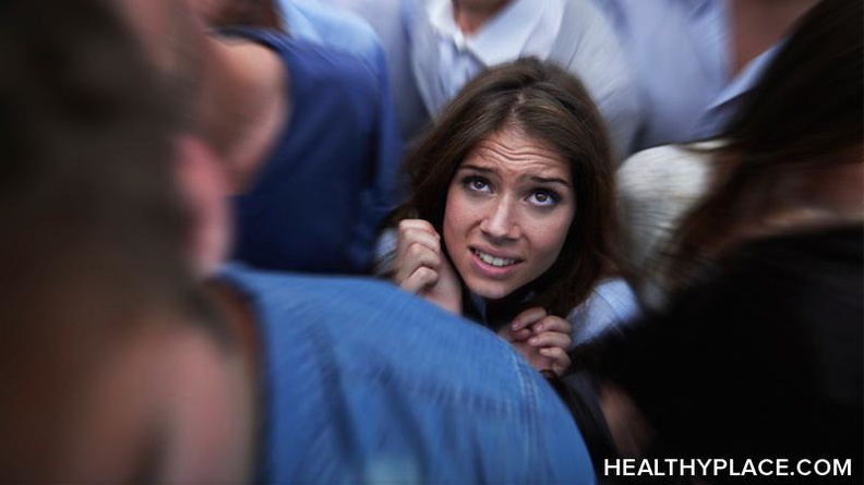 Having a panic attack in public compounds the difficulty of having a panic attack. Learn how to handle a panic attack in public at HealthyPlace.