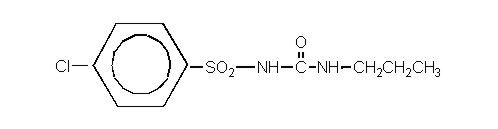 氯磺丙脲结构式
