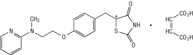 马来酸罗格列酮结构式